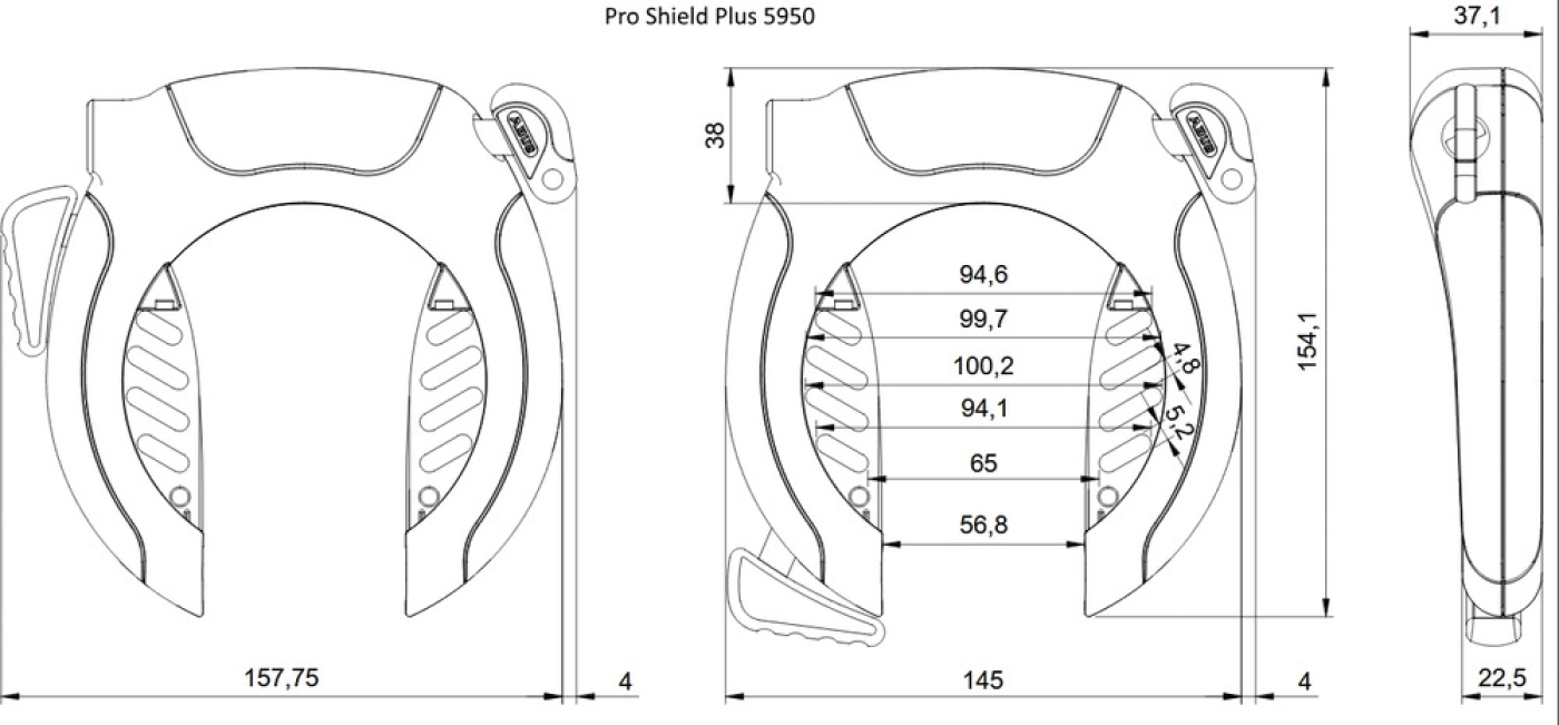 Abus Pro Shield Plus 5950 Skizze