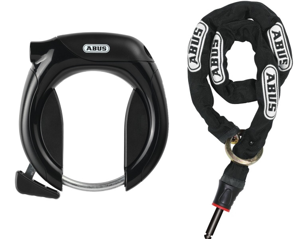 Abus 4960 NR Rahmenschloss + Kettenschloss 6KS