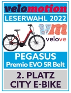 Mobile Preview: Pegasus Premio EVO 5R Belt velomotion Siegel