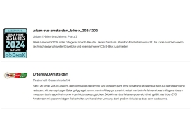 Mobile Preview: Bulls Urban EVO Amsterdam Testergebnisse