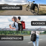 Mobile Preview: Valkental ValkOne 3in1 Fahrradtasche, Rucksack & Umhängetasche